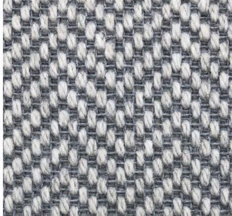 herringbone stair runner wool stitched taped edge grey background